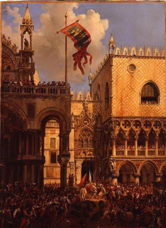 Veduta della Porta della Carta - Brera